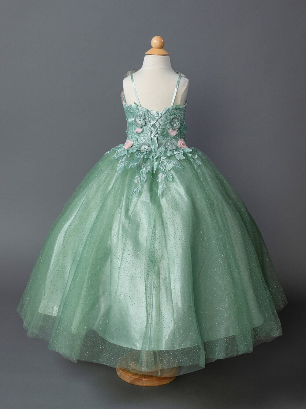 Enchanted Garden Embellished Petite Quince Gown 2