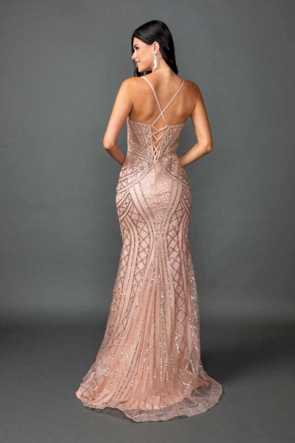 Sweetheart Beaded Mermaid Prom Dress with Illusion Bodice 2