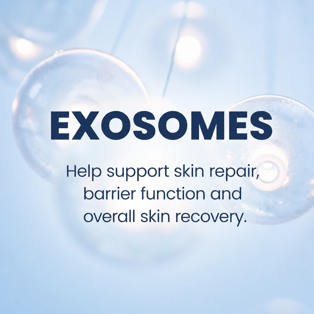 Exosomes support skin repair and barrier function