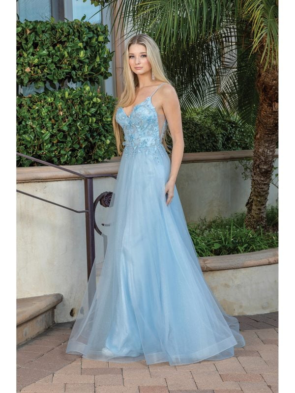 Elegant Ruched Bodice Gown with Thigh-High Slit