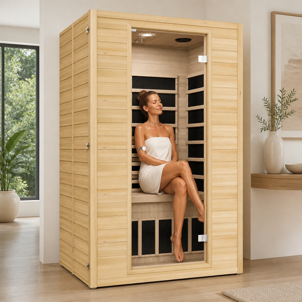 Blisspod Vienna 2 Person Far Infrared Sauna – Canadian Hemlock Low EMF Indoor Sauna
