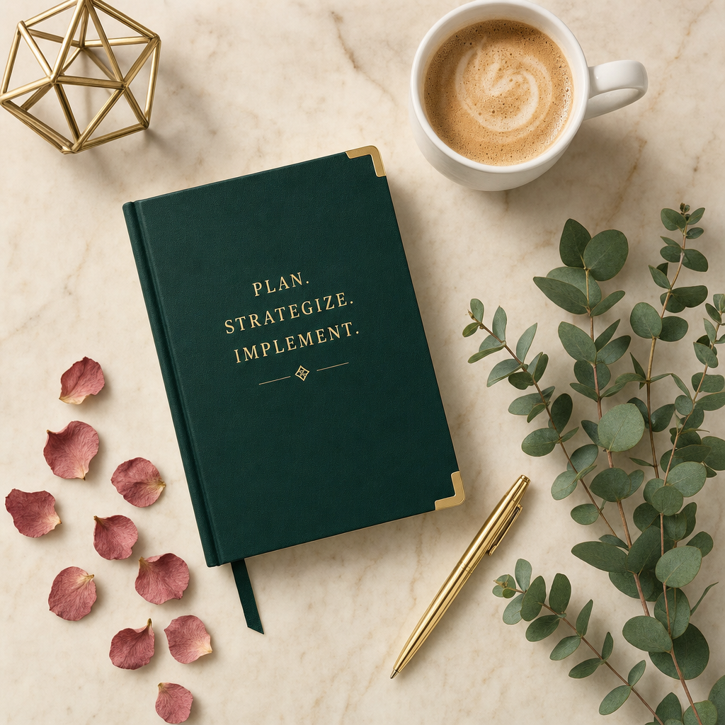 Styled desk flatlay