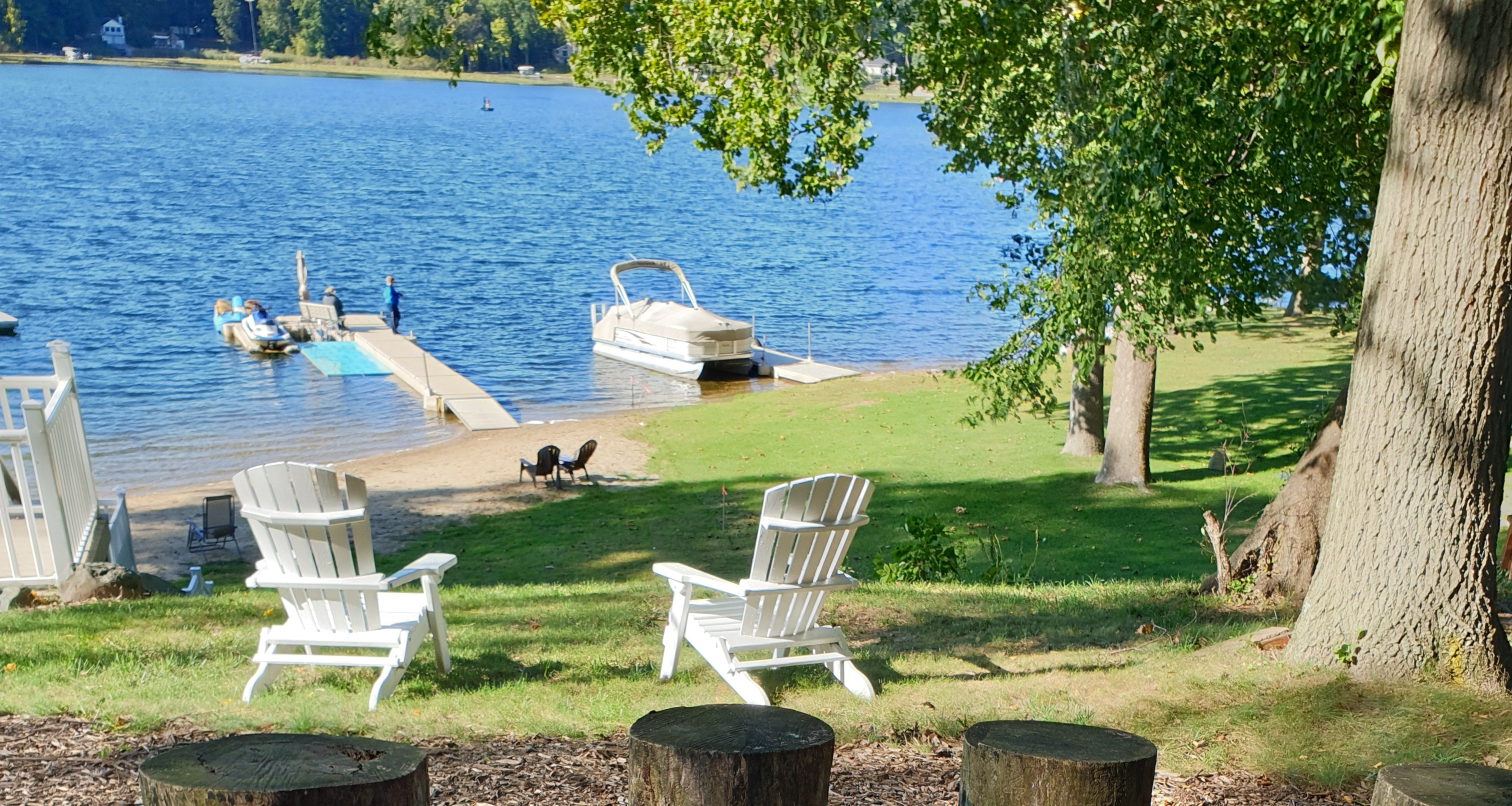 View of Hudson Lake from the property