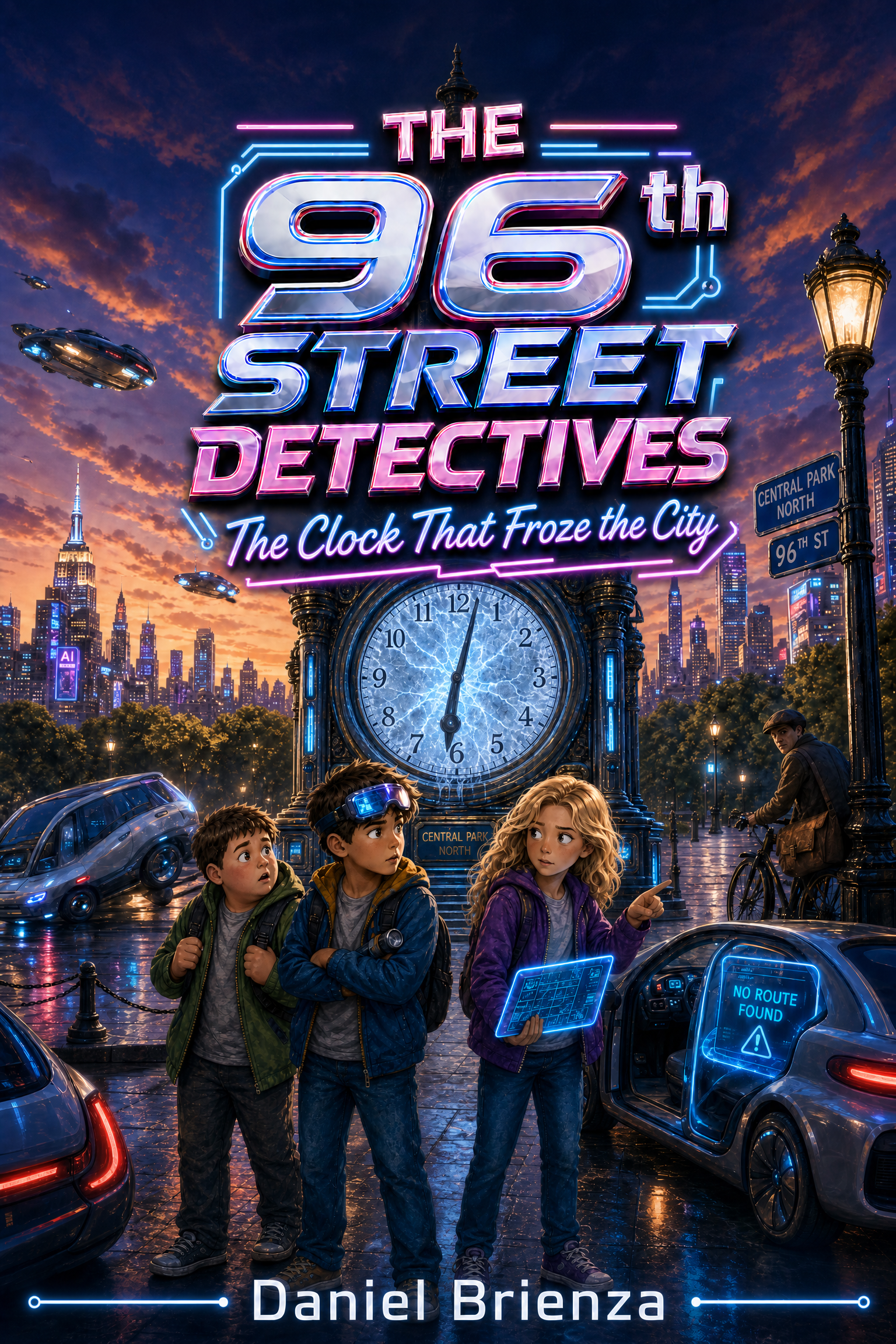 The Clock That Froze the City cover — Book 3 of The 96th Street Detectives