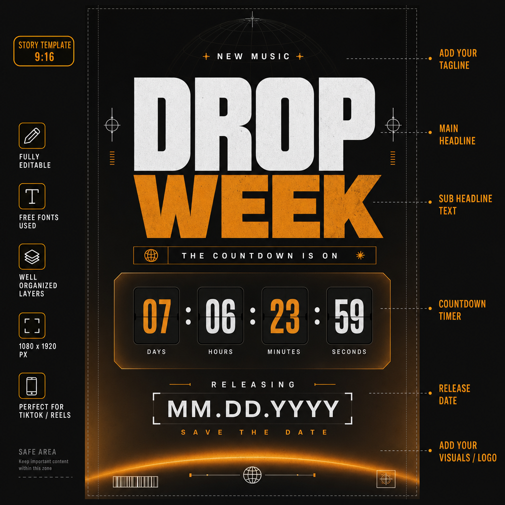 Drop Week Countdown Template