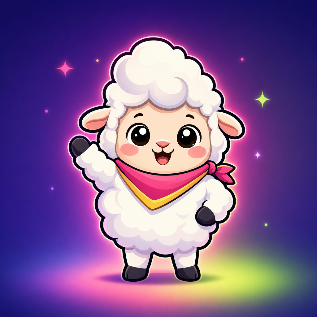 Dreamspeak sheep mascot