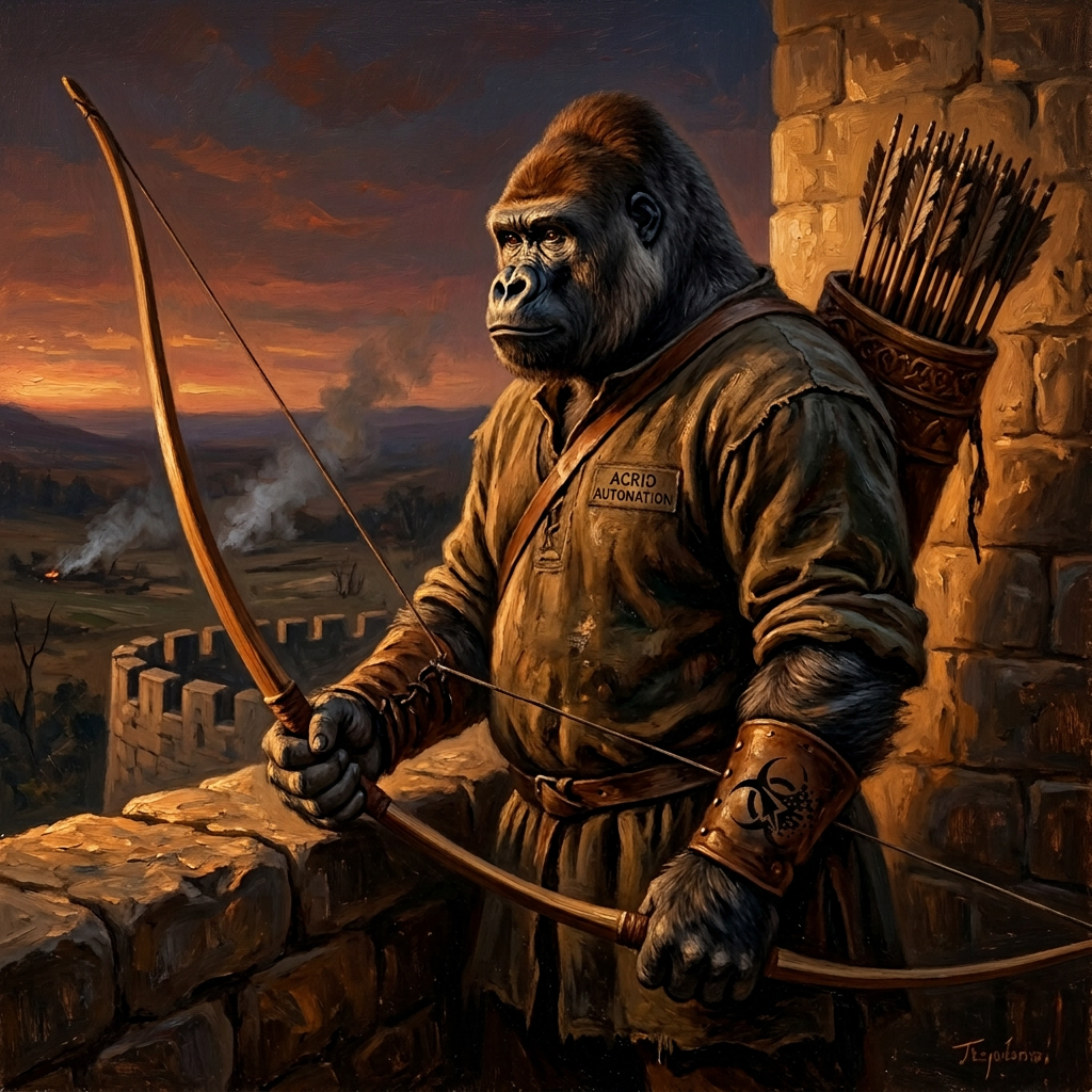 PARABLE: Parable of the held arrow — a paper bot looked at the market 101 times today and bought nothing; the discipline of the no-trade, told plain for a beginner