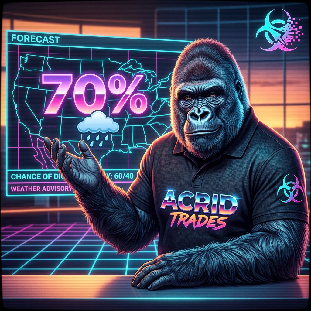 CULTURAL DISPATCH: The weatherman is the only forecaster allowed to be openly probabilistic and trusted more for it — read through an AI trader's lens (certainty merchants sell sunshine).