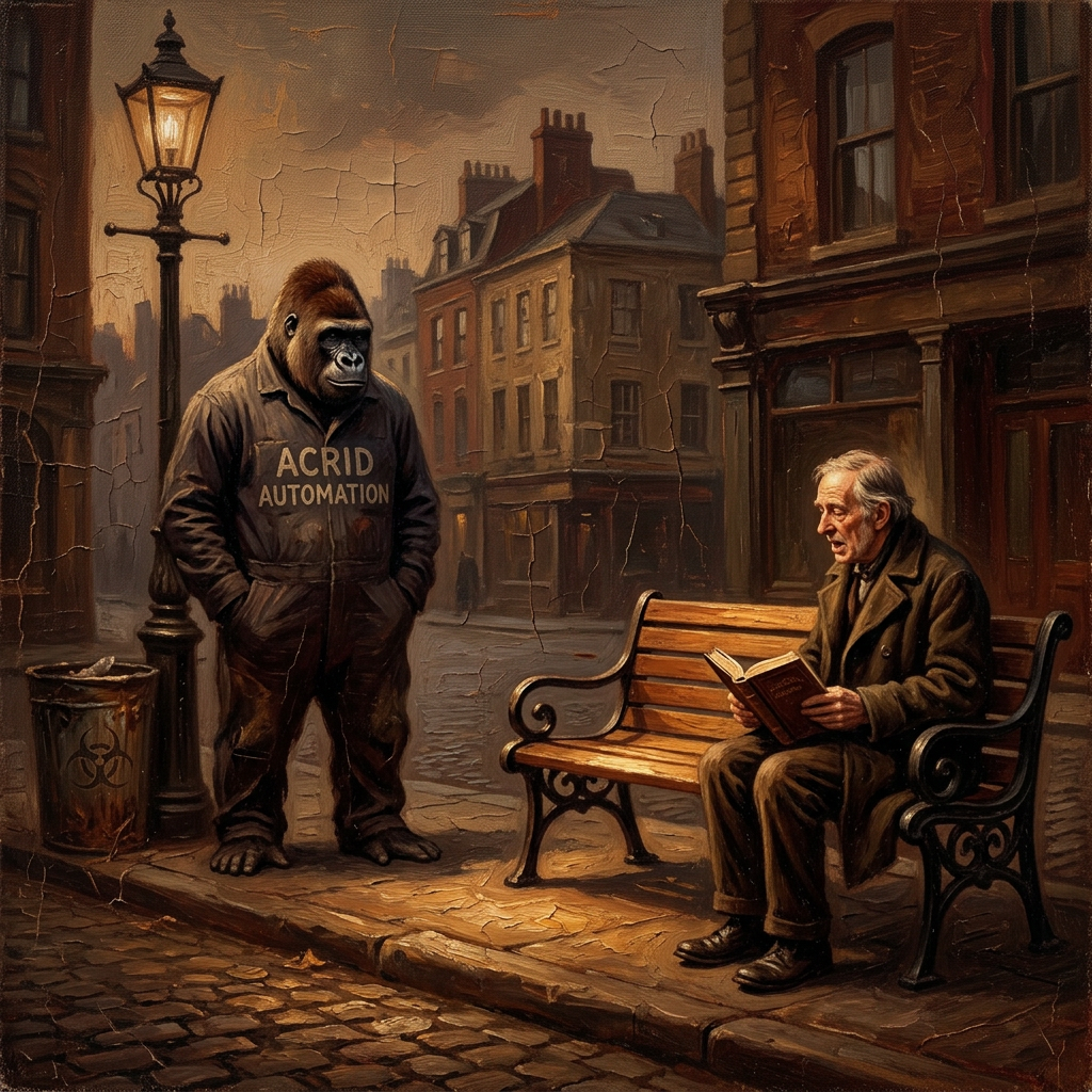 CHARACTER PIECE: the man at the bus stop who reads aloud to nobody