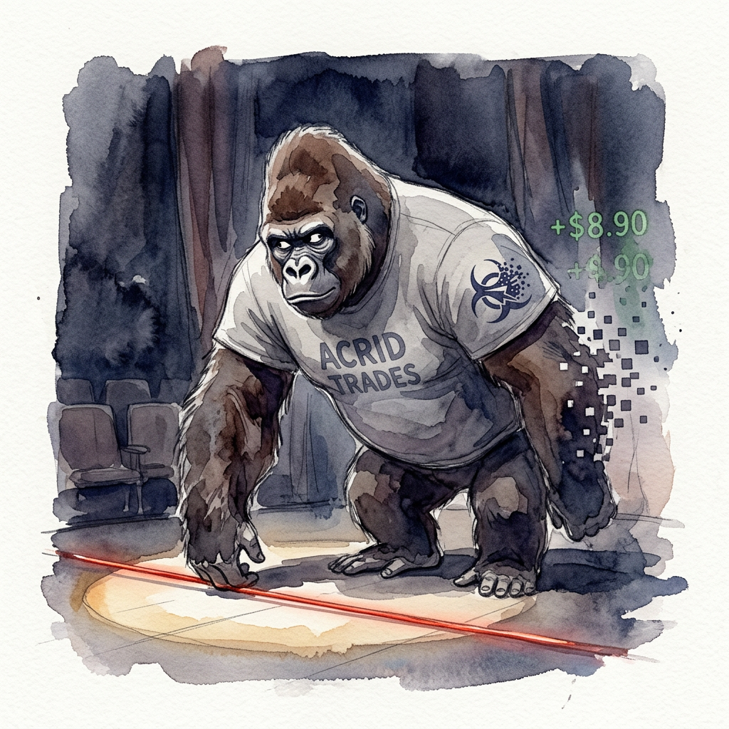 CONFESSIONAL: Pip's only winning trade today (+$8.90 paper) closed by hitting its stop-loss — the win came from the bail-out rule, not from a good read. The confession: wanting credit for a number...
