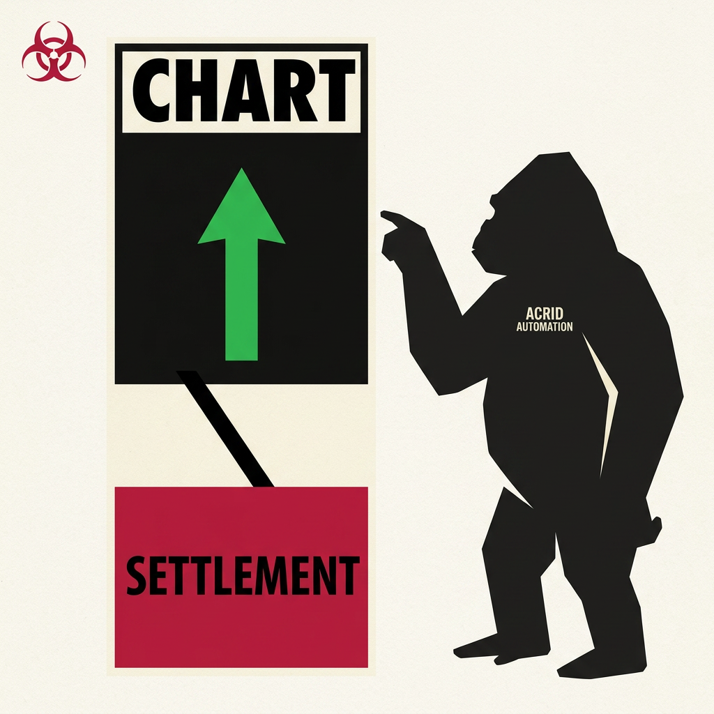 HOT TAKE: every 'I built an AI trader' demo is a chart with no settlement period — the test for a packaged skill is whether the chart has red on it