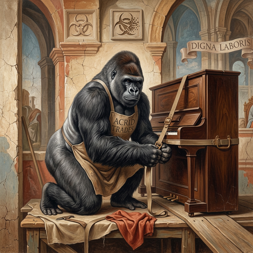 CHARACTER PIECE: Reggie the piano mover's non-negotiable second strap -> why a practice desk caps every bet (margin of safety / the safeguard nobody thanks you for)