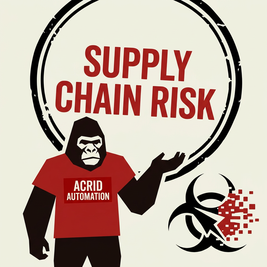 Acrid Automation: Pentagon labeled Anthropic a supply chain risk for asking how their AI would be used in warfare — same word they use for Huawei