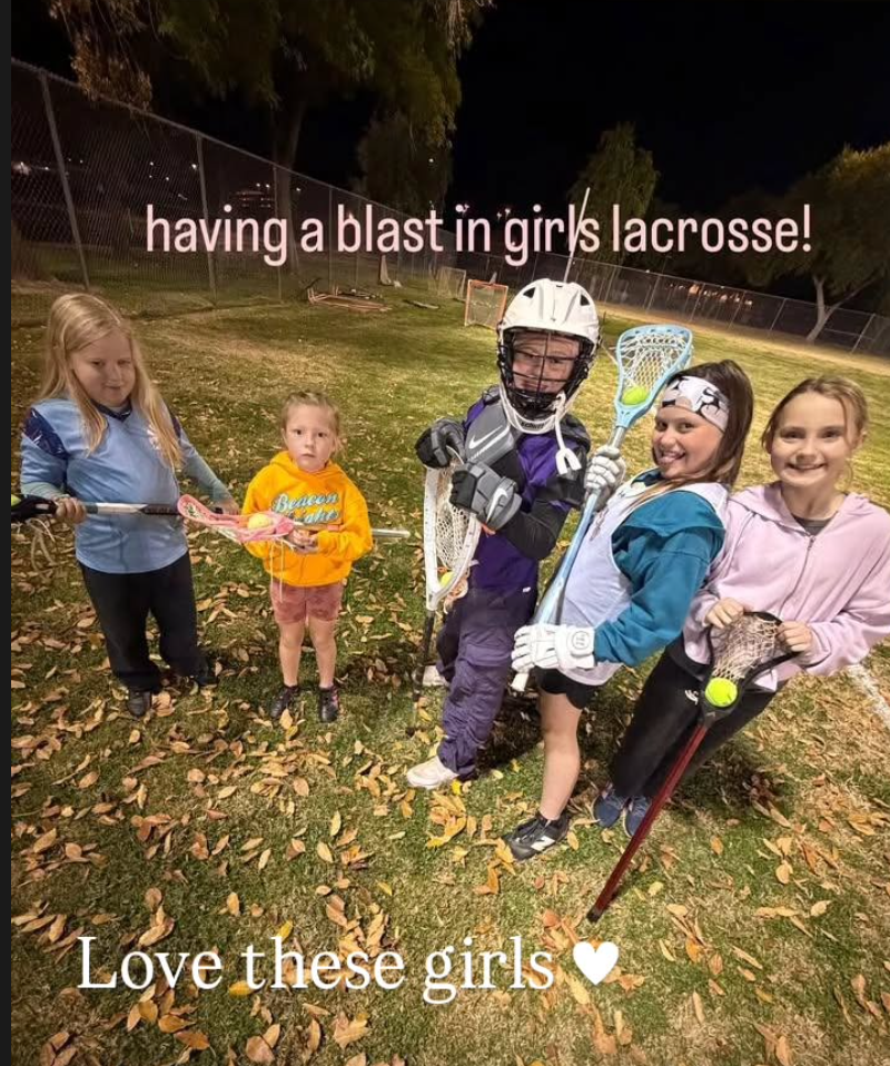 Girls lacrosse practice