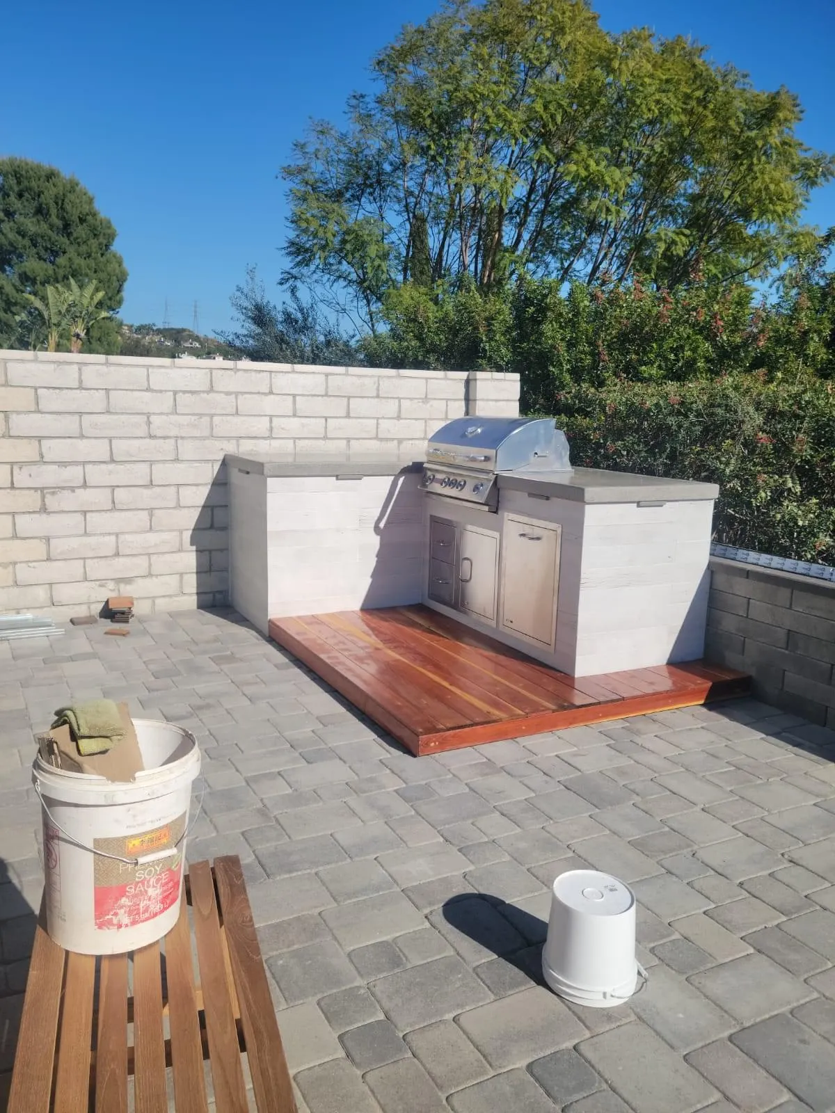 Modern White Stucco Island โ After