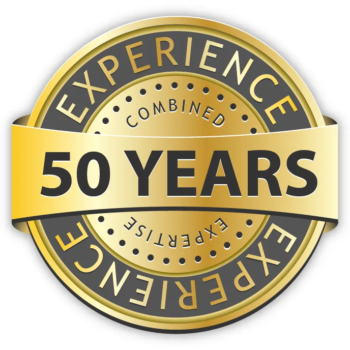 50 Years Combined Team Experience