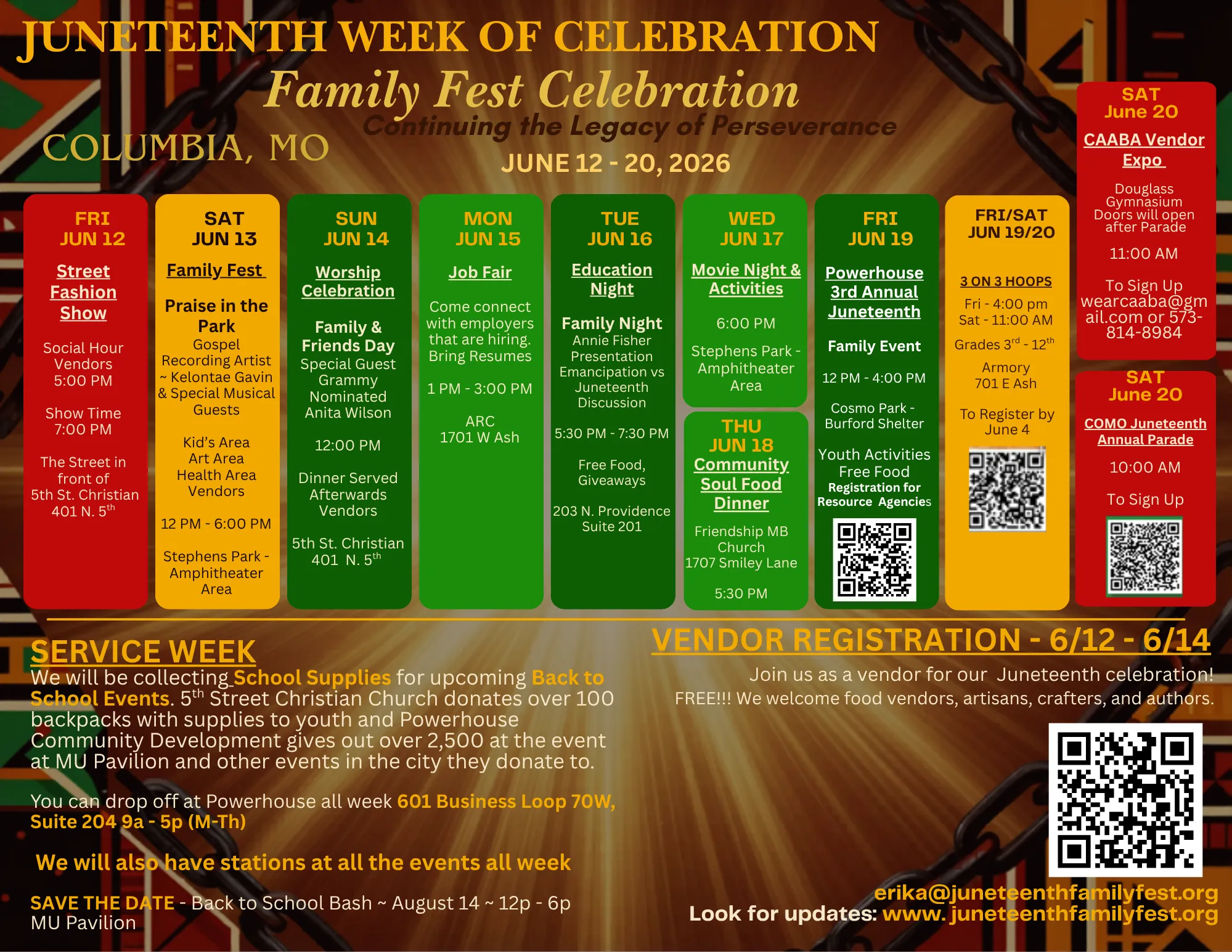 Juneteenth Week of Celebration – Full Schedule June 12-20 2026 Columbia MO
